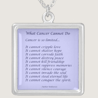 What Cancer Cannot Do Necklace Jewelry
