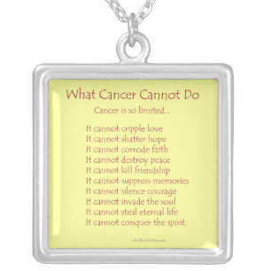 What Cancer Cannot Do Necklace Jewelry