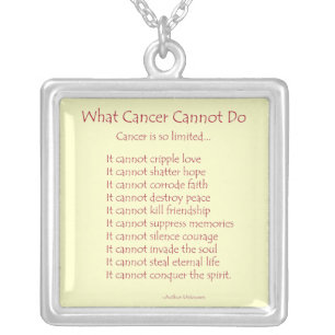 What Cancer Cannot Do Necklace Jewelry