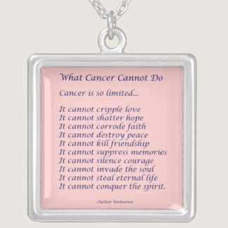 What Cancer Cannot Do Necklace Jewelry