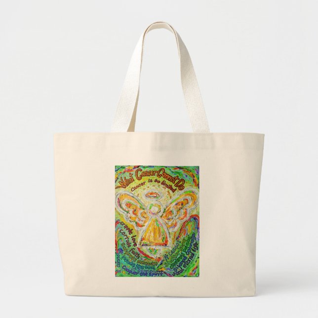 What Cancer Cannot Do Poem Angel Art Bag Tote (Front)