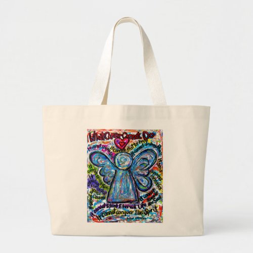 What Cancer Cannot Do Poem Angel Art Bag Totes