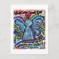 What Cancer Cannot Do Poem Angel Art Postcards