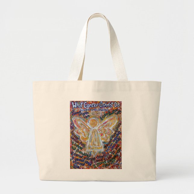 What Cancer Cannot Do Poem Angel Art Tote Bag (Front)