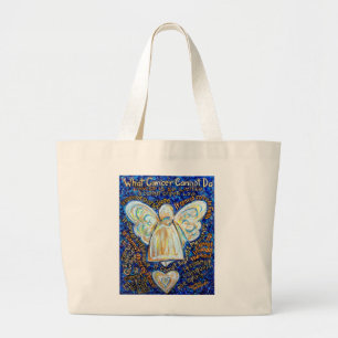 What Cancer Cannot Do Poem Angel Art Tote Bag