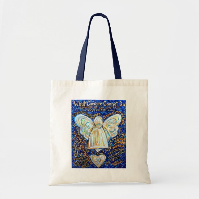What Cancer Cannot Do Poem Angel Art Tote Bag (Front)