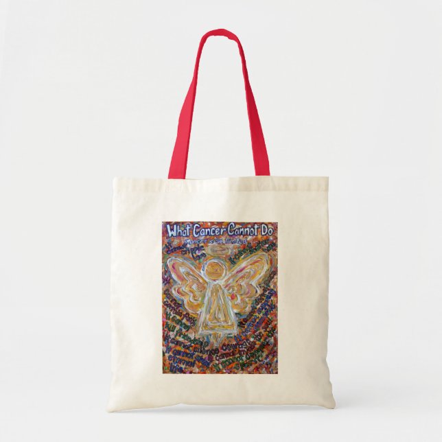 What Cancer Cannot Do Poem Angel Art Tote Bag (Front)