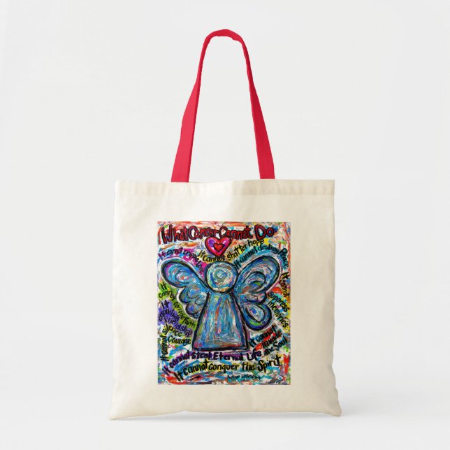 What Cancer Cannot Do Poem Angel Art Tote Bag (Front)