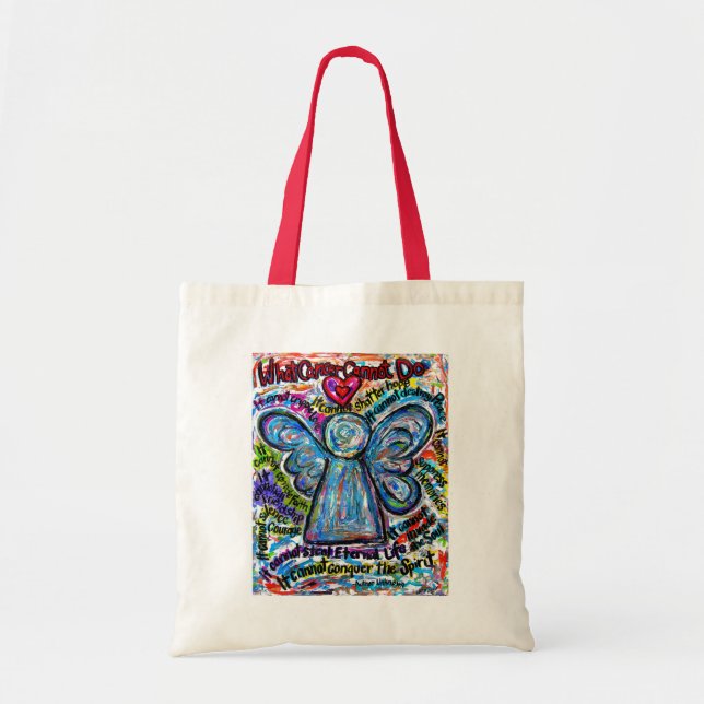 What Cancer Cannot Do Poem Angel Art Tote Bag (Front)