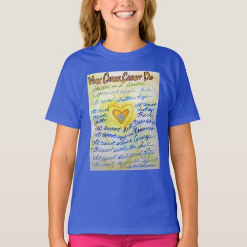 What Cancer Cannot Do Poem Angel Custom Shirts