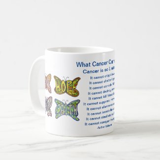 What Cancer Cannot Do Poem Butterfly Coffee Mug
