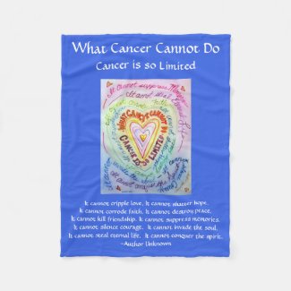 What Cancer Cannot Do Poem Chemo Custom Blanket