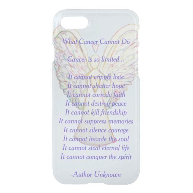 What Cancer Cannot Do Poem Custom iPhone 7 Case (Back)