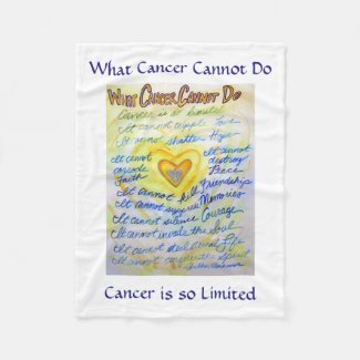 What Cancer Cannot Do Poem Custom Soft Blankets