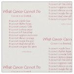 What Cancer Cannot Do Poem Fabric inspire Material