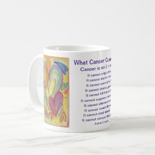 What Cancer Cannot Do Poem Heart Coffee Mug Cup
