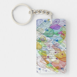 What Cancer Cannot Do Poem Keychains
