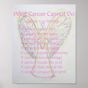 What Cancer Cannot Do Poem Poster Print
