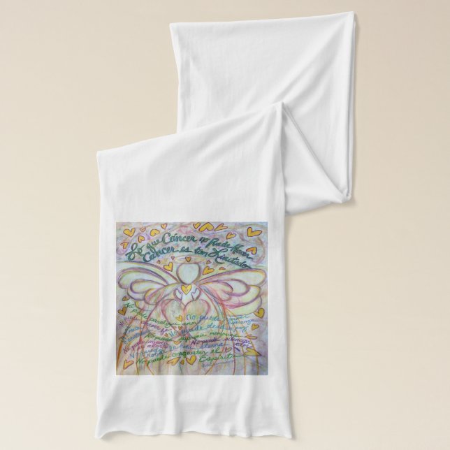 What Cancer Cannot Do Spanish Pastel Angel Scarf (Left)