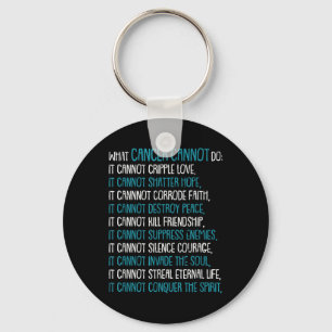 What Cancer Cannot Do Trigeminal Neuralgia Awarene Keychain