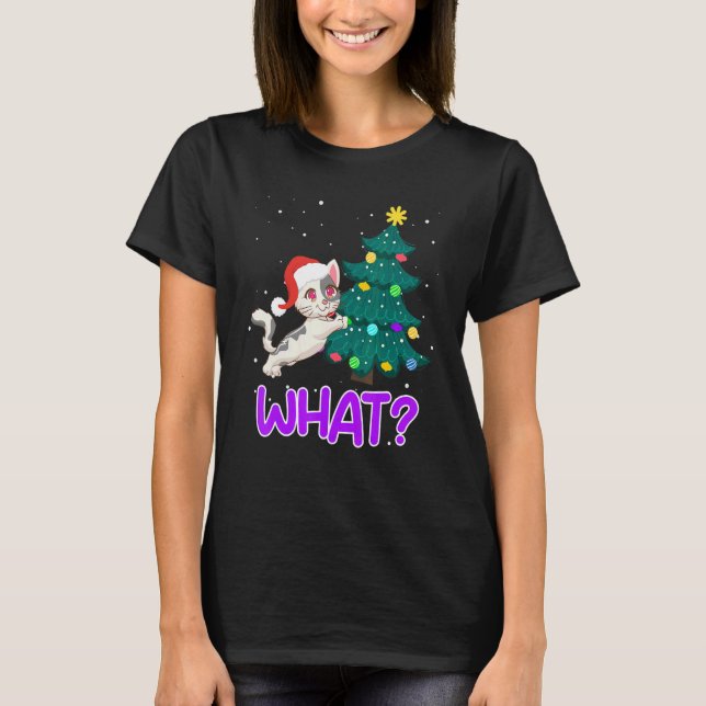 What  cat fir tree kitten T-Shirt (Front)