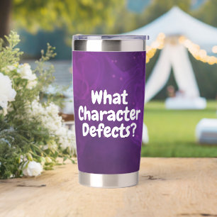 What Character Defects? – Funny Sobriety Gift Insulated Tumbler