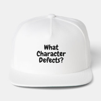 What Character Defects? – Funny Sobriety Gift  Snap Back Hat