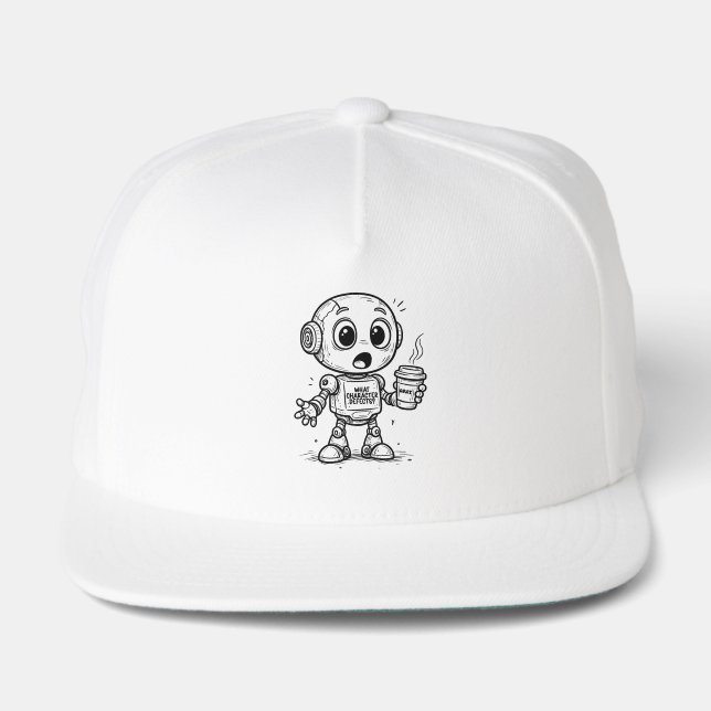 What Character Defects? – Funny Sobriety Gift Snap Back Hat (Front)