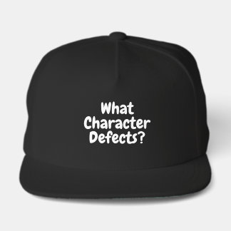 What Character Defects? – Funny Sobriety Gift  Snap Back Hat