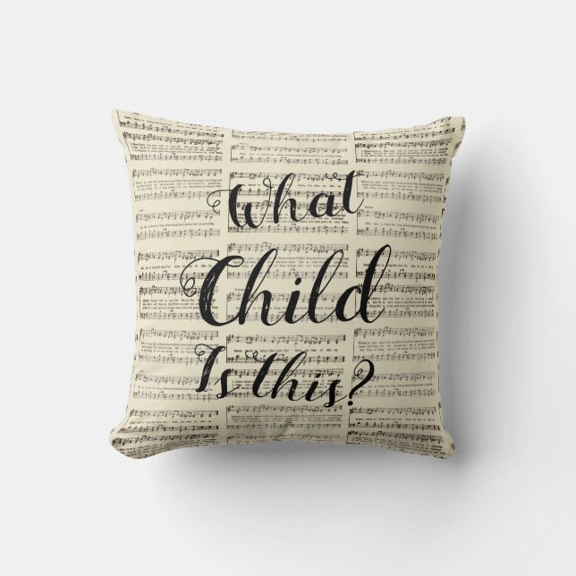 What Child is This Throw Pillow (Front)
