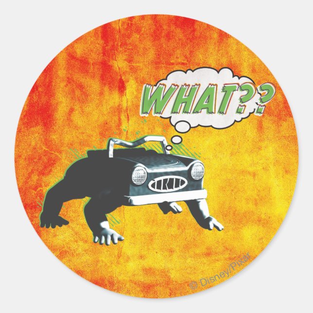 What? Classic Round Sticker (Front)