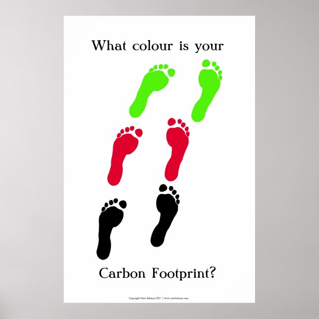 What colour is your carbon footprint? poster (Front)