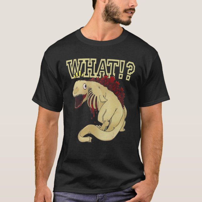What Dinosaurs Designs Colorful  Cute Saurus Rex T-Shirt (Front)