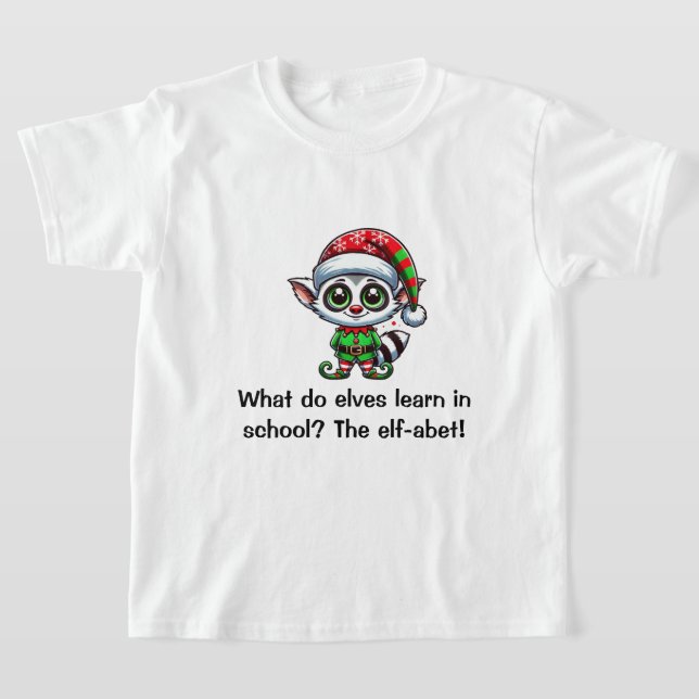What do elves learn in school? T-Shirt (Laydown)