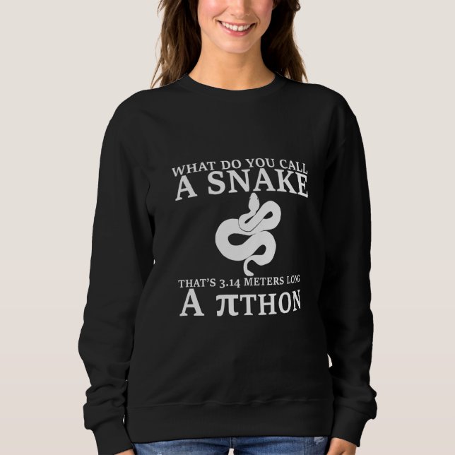 What Do You Call A Snake That's 3 14 Meters Long A Sweatshirt (Front)