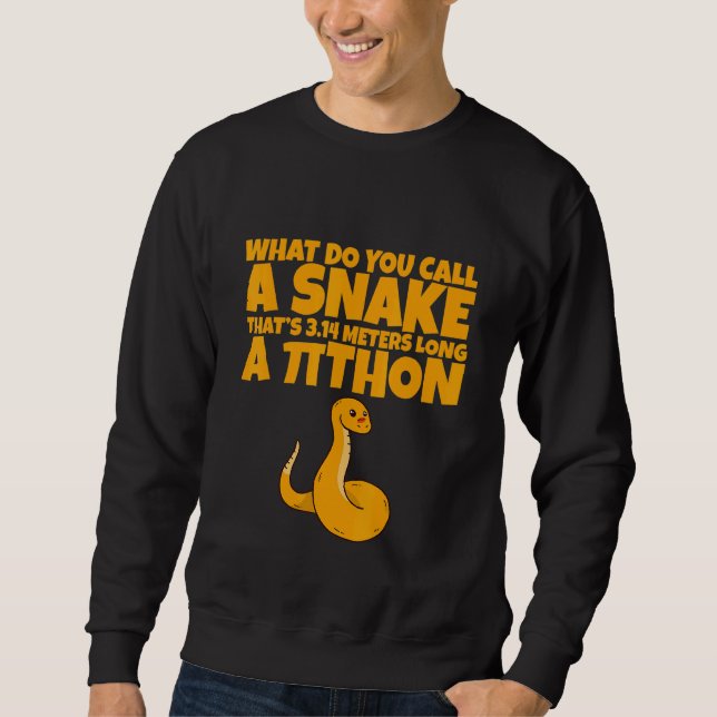 What Do You Call A Snake That's 3 14 Meters Long A Sweatshirt (Front)
