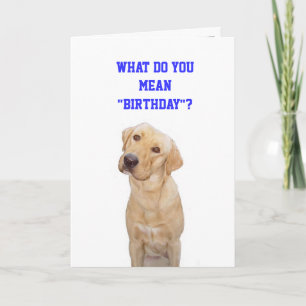 What do you mean"birthday"? card