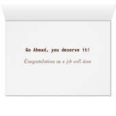 What Do You Want?  A Cookie? Congrats Card (Inside Horizontal (Bottom))