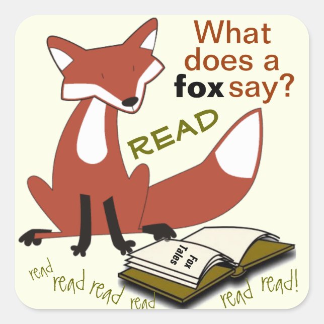 What Does a Fox Say Literacy Stickers (Front)