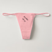What does the Bible say about undergarments? Thong (Front)
