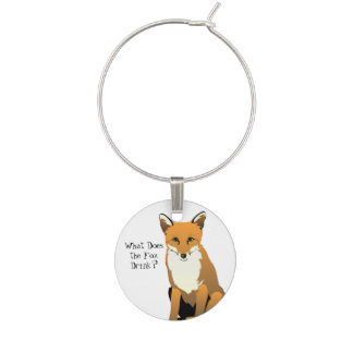 What Does the Fox Drink? Wine Charm
