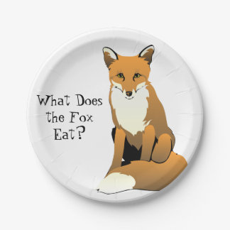 What Does the Fox Eat? Paper Plates