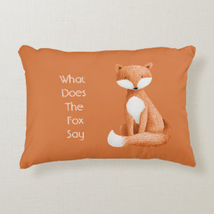 What Does the Fox Say? Accent Pillow