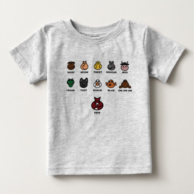 What does the fox say? baby T-Shirt (Front)