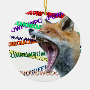 What Does the Fox Say? Ceramic Ornament