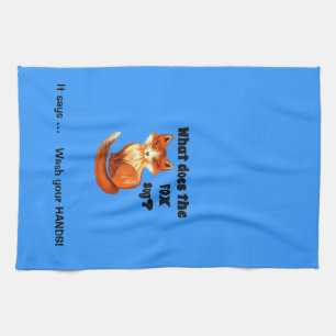 What Does the Fox Say Clothing and Gifts Towel