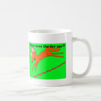 What does the fox say? coffee mug