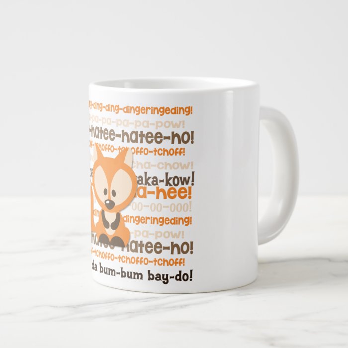 What Does the Fox Say Coffee Mug Extra Large Mug