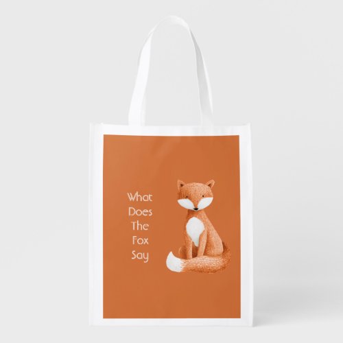 What Does the Fox Say? Grocery Bag