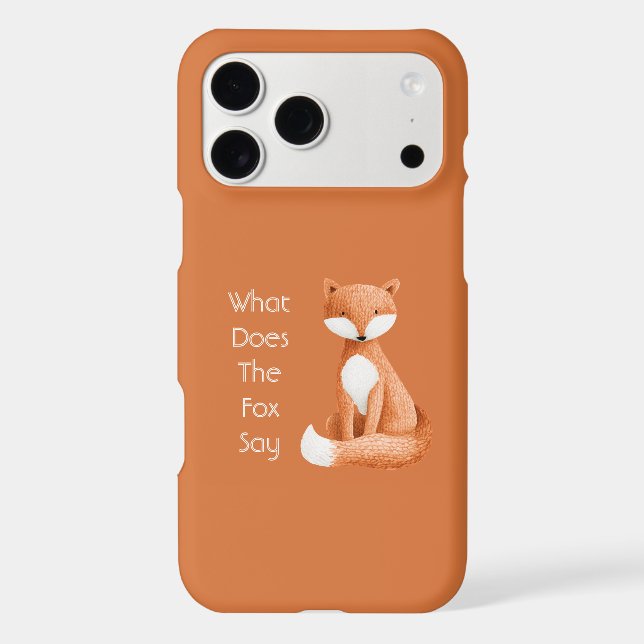 What Does the Fox Say? iPhone Case (Back)